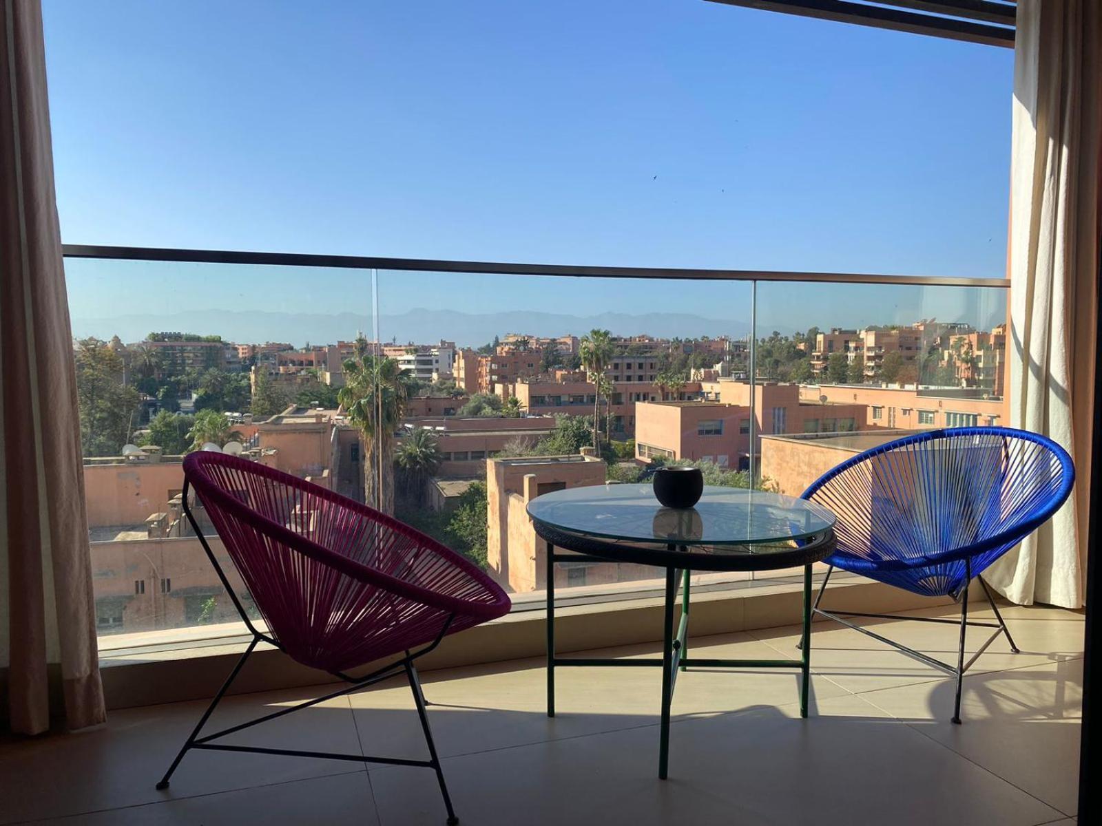 Luxueux Appart Hivernage Avec Vue Sur L"Atlas Marrakesh Esterno foto